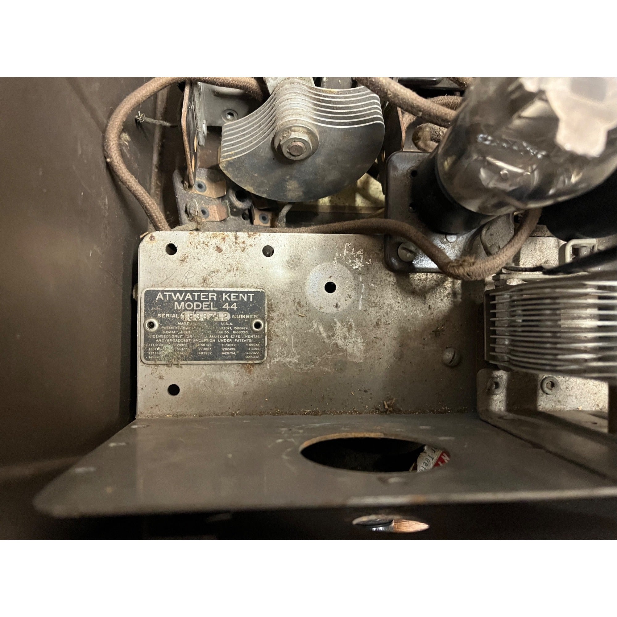 Antique 1920s Metal Case Atwater Kent Model 44 For Restoration Untested As Is