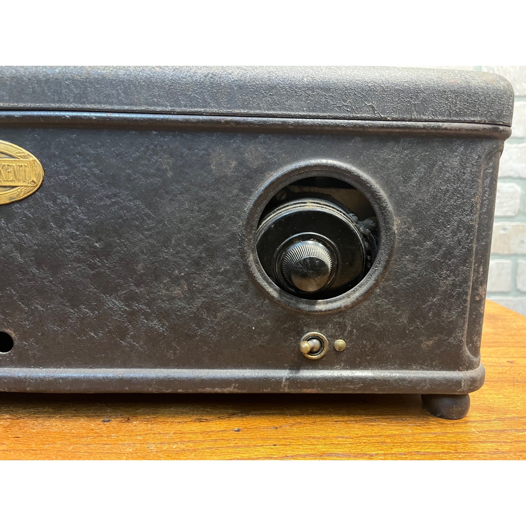 Antique 1920s Metal Case Atwater Kent Model 44 For Restoration Untested As Is