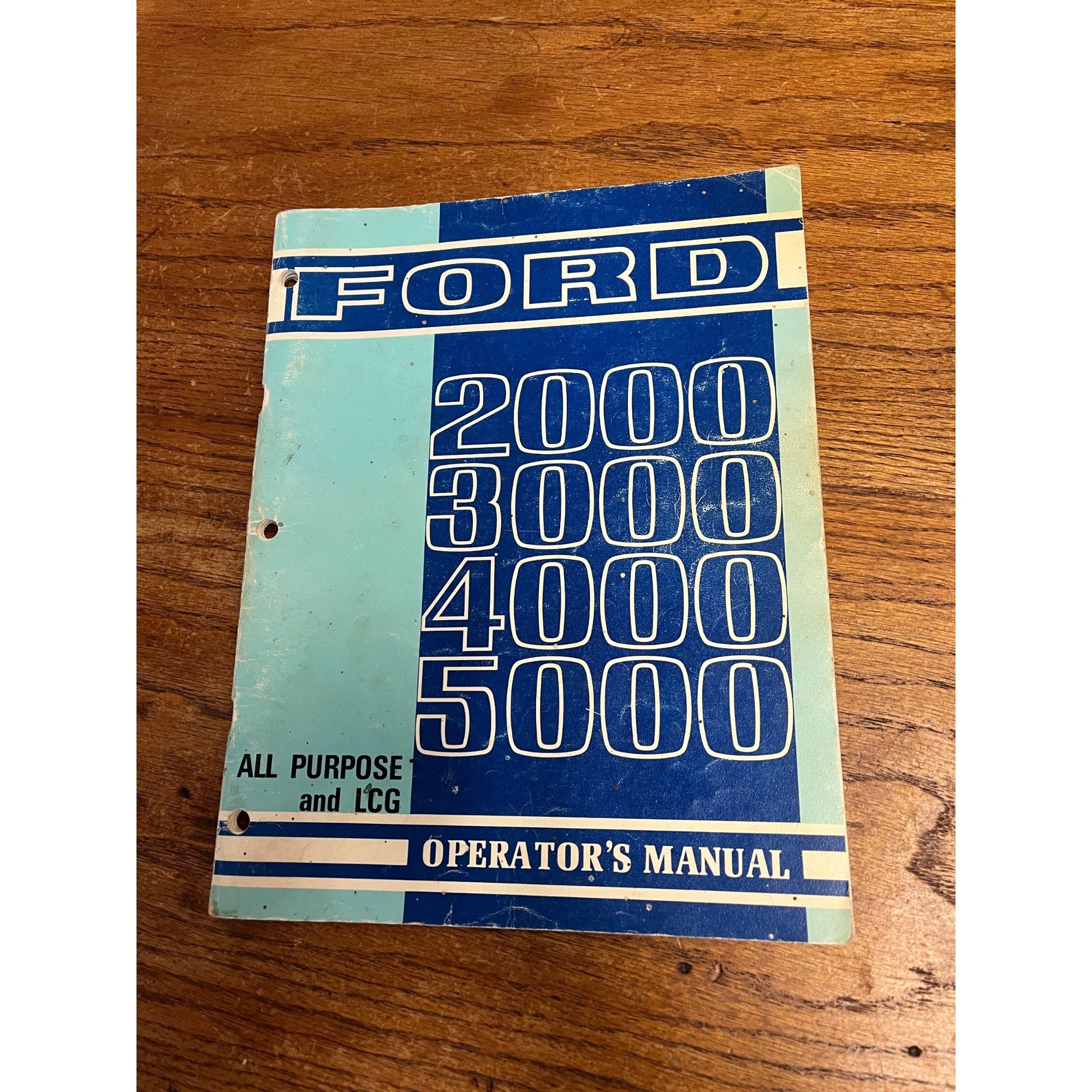 Ford 2000 3000 4000 5000 Tractor Operators Manual Original