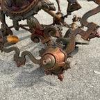 Antique Art Nouveau Victorian Hanging Ceiling Light Candlestick Fixture Chandelier 5-Bulb