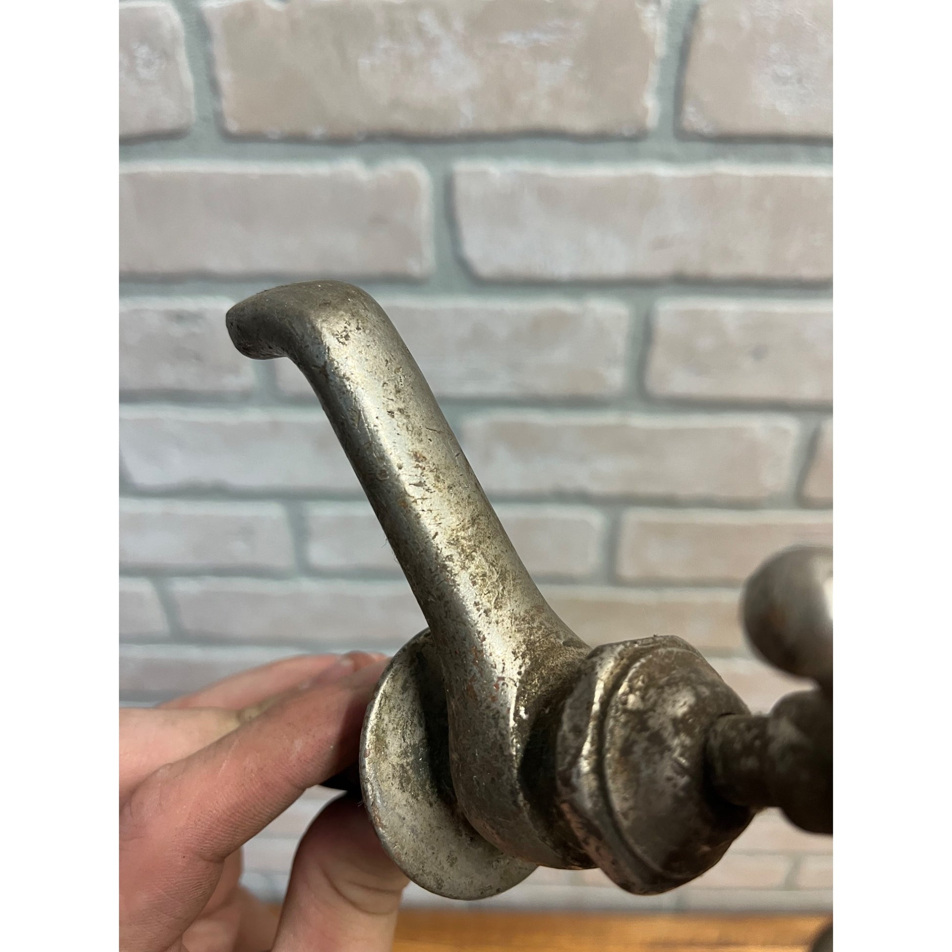Vintage Hot Bathroom Sink Tub Faucet Spout Plated Brass Porcelain