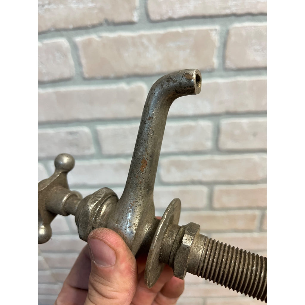 Vintage Hot Bathroom Sink Tub Faucet Spout Plated Brass Porcelain