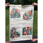 Original 1942 WWII War Bonds Poster - Lexington, Independence, Jones, Washington