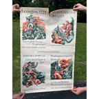 Original 1942 WWII War Bonds Poster - Lexington, Independence, Jones, Washington
