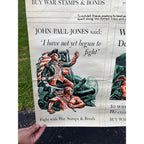 Original 1942 WWII War Bonds Poster - Lexington, Independence, Jones, Washington