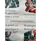 Original 1942 WWII War Bonds Poster - Lexington, Independence, Jones, Washington