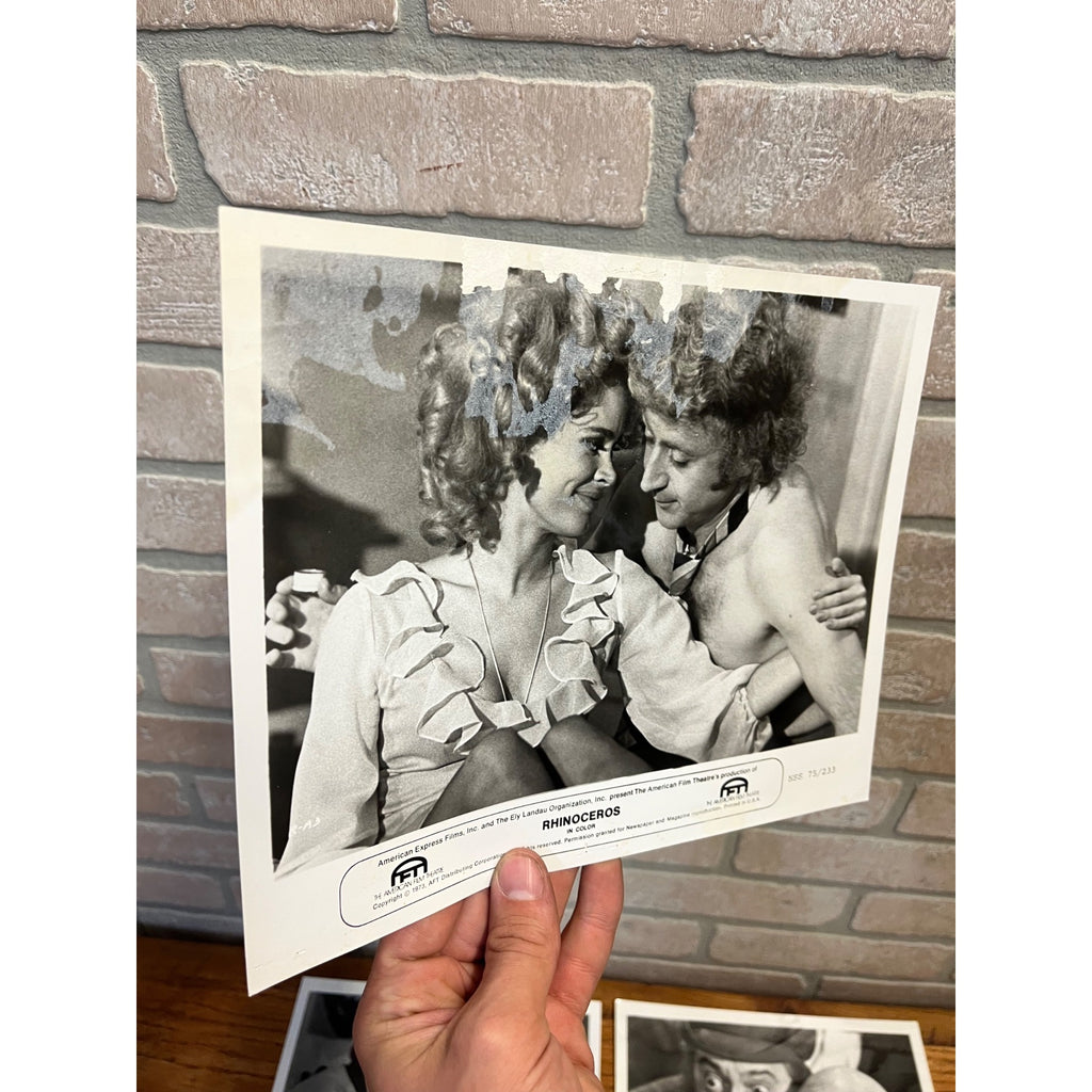 Original Rhinoceros 1974 Movie Photo Stills Gene Wilder Karen Black Zero Mostel