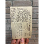 Vintage Boy w/ Pumpkin Auld Lang Syne Halloween Autumn Fall Postcard