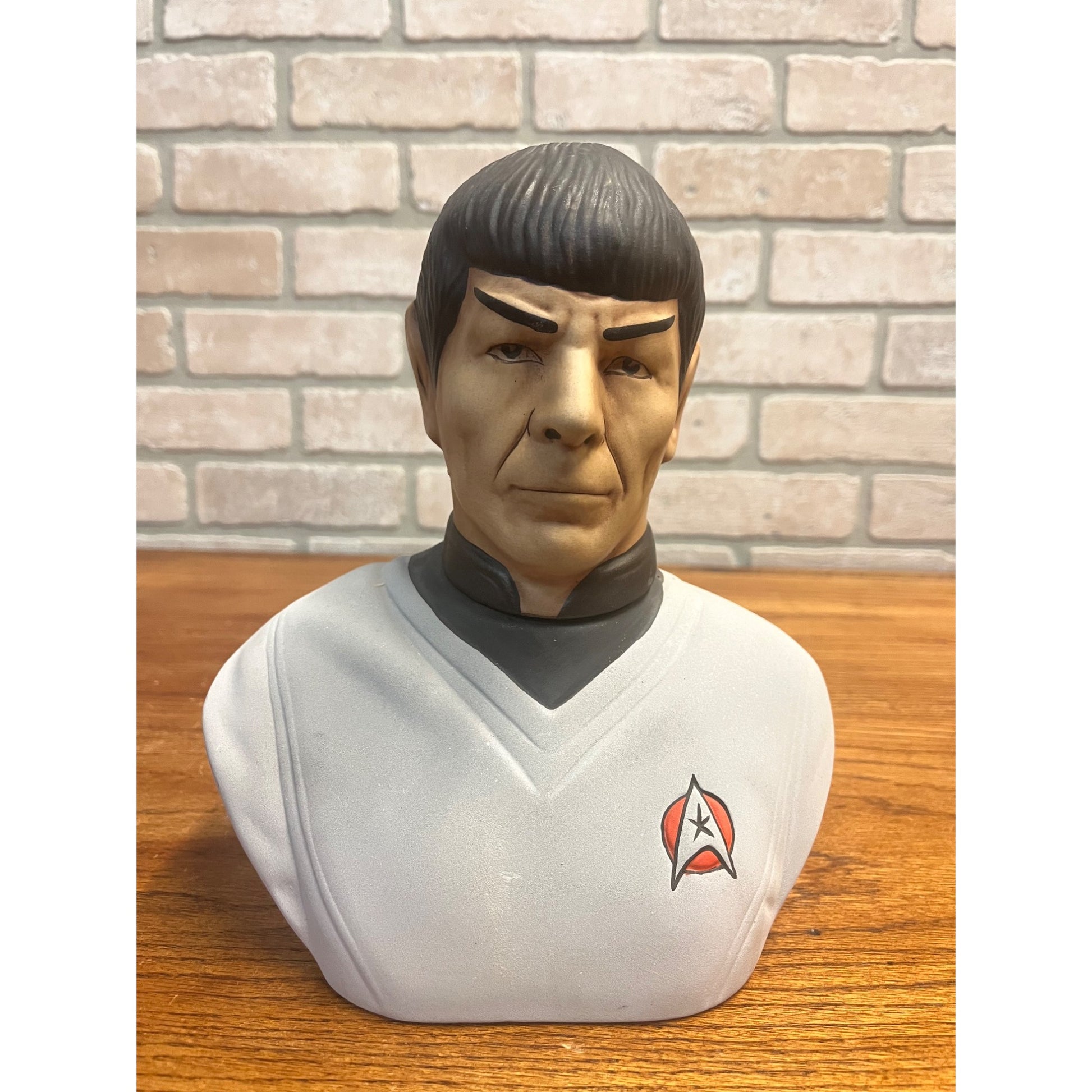 Vintage 1979 Star Trek Mr. Spock Ceramic Bust Grenadier Liquor Decanter (Empty)