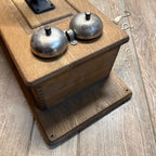 Antique Oak Chicago Telephone Supply Co. Hand-Crank Wall Mount Indiana