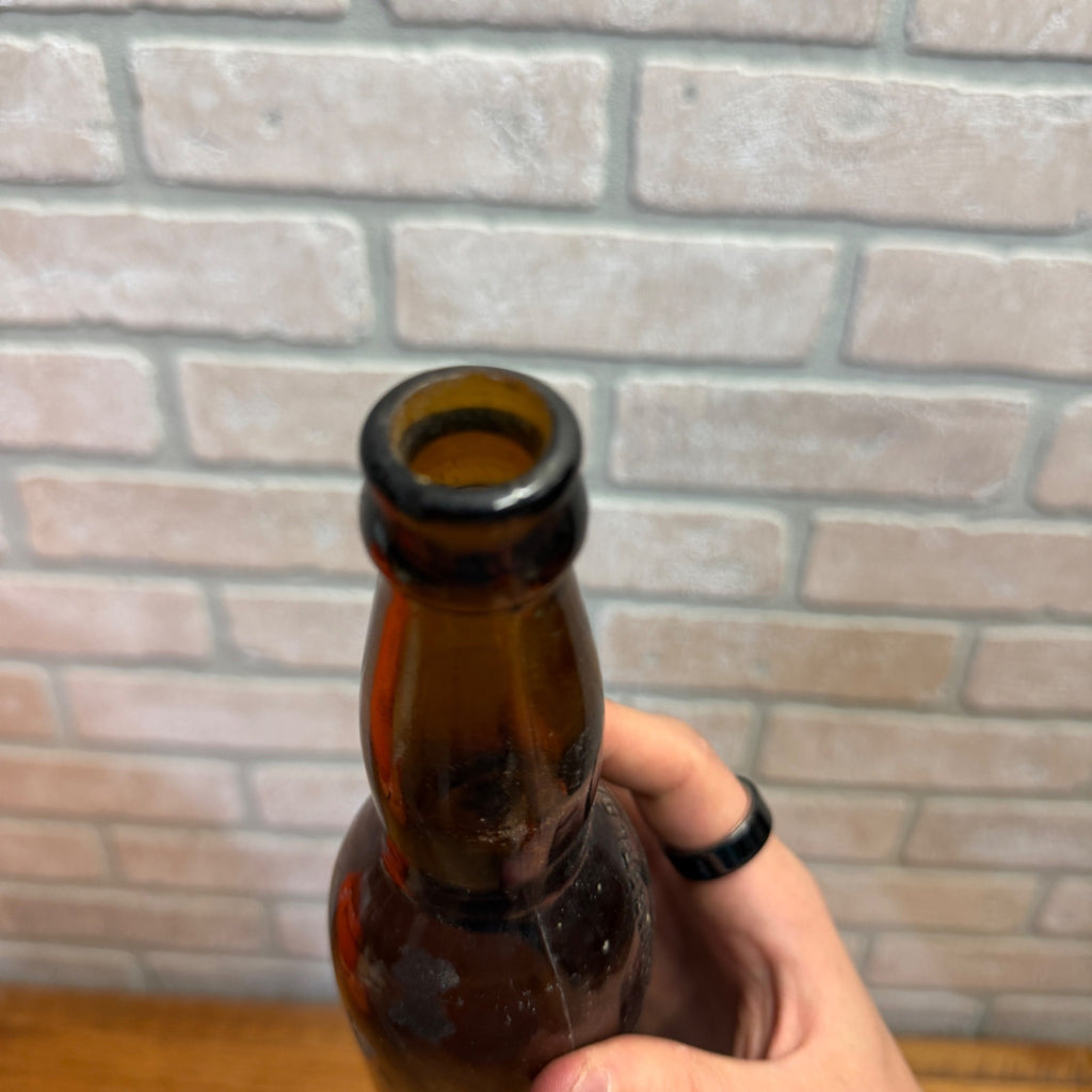 Pre-Pro Cumberland Brewing Co Beer Bottle Amber Brown Embossed MD 12oz