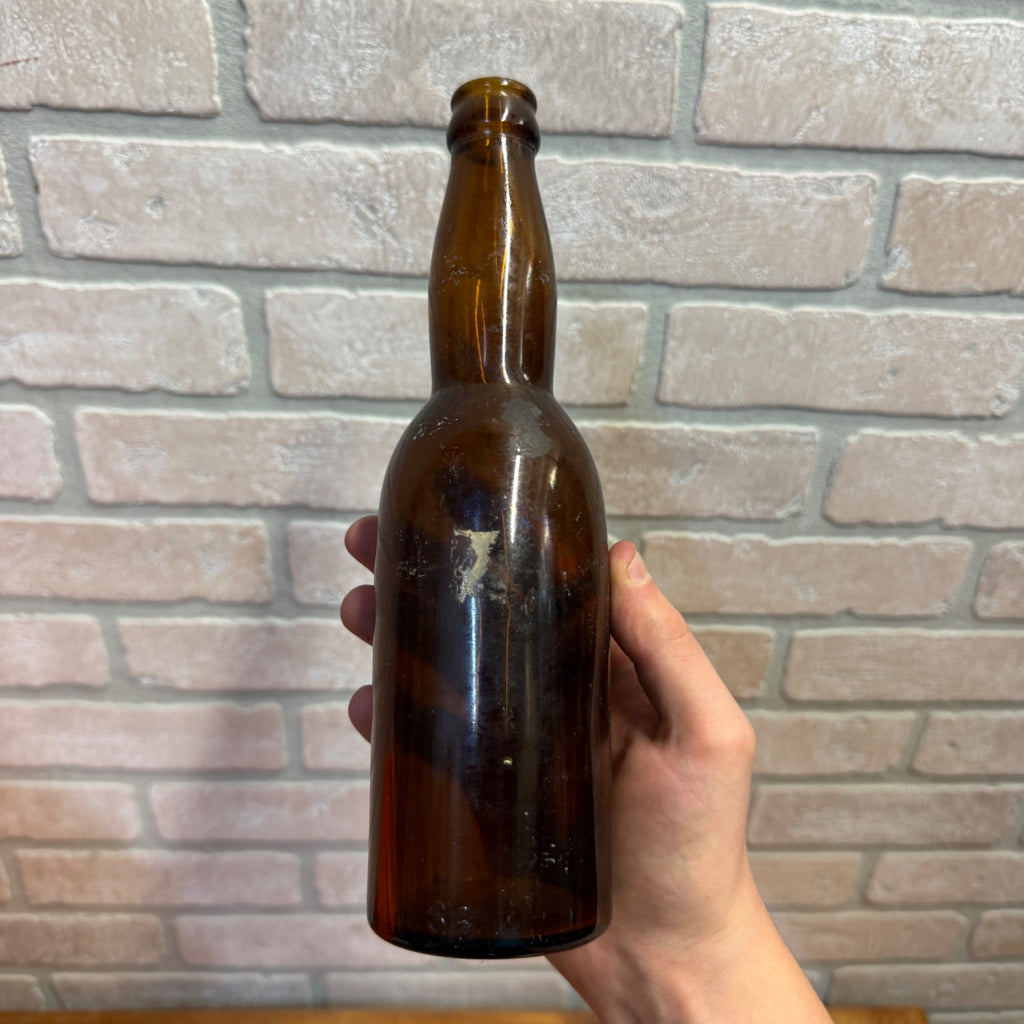Pre-Pro Cumberland Brewing Co Beer Bottle Amber Brown Embossed MD 12oz
