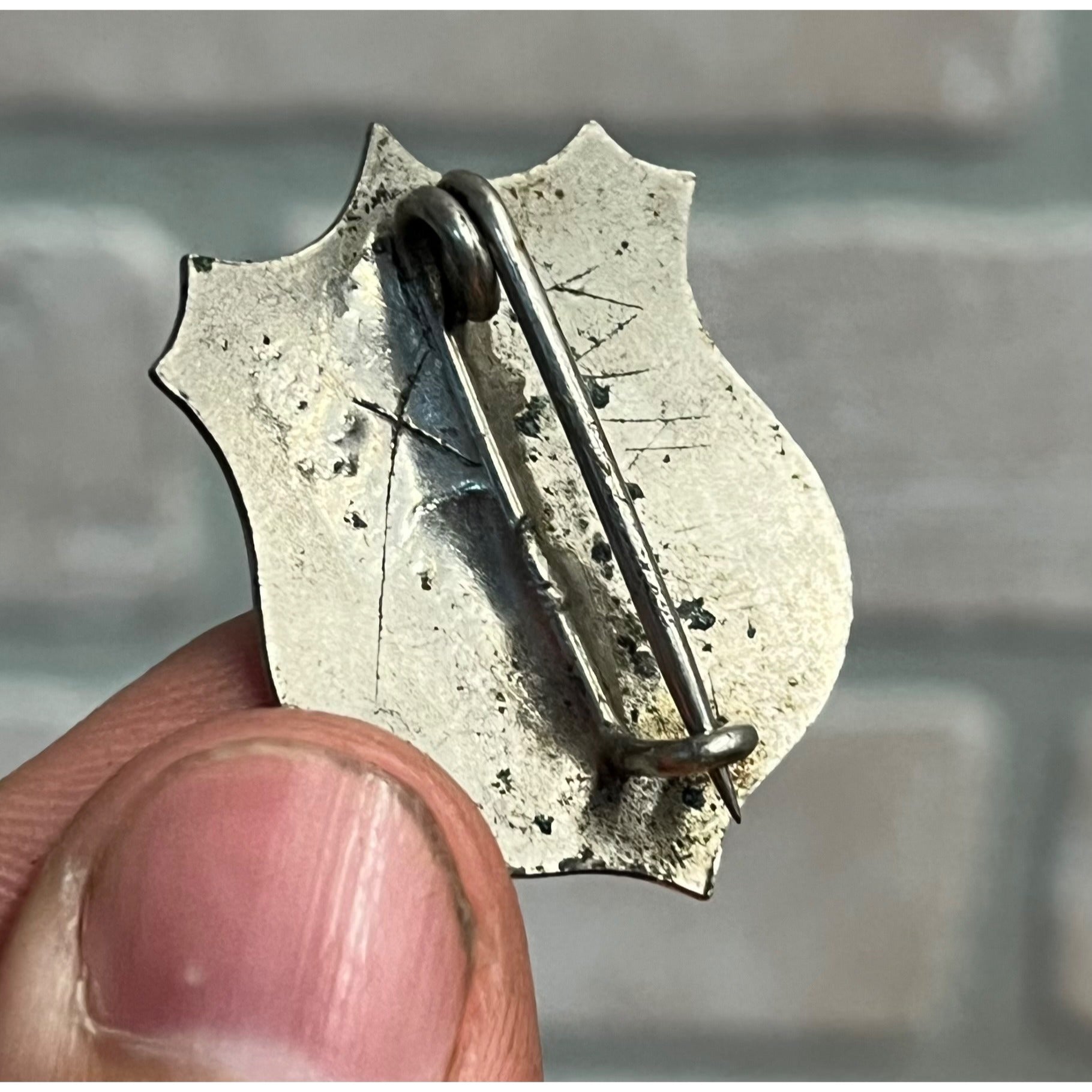 RARE Vintage 1900s Special The New Century Newspaper Correspondent Badge Pin