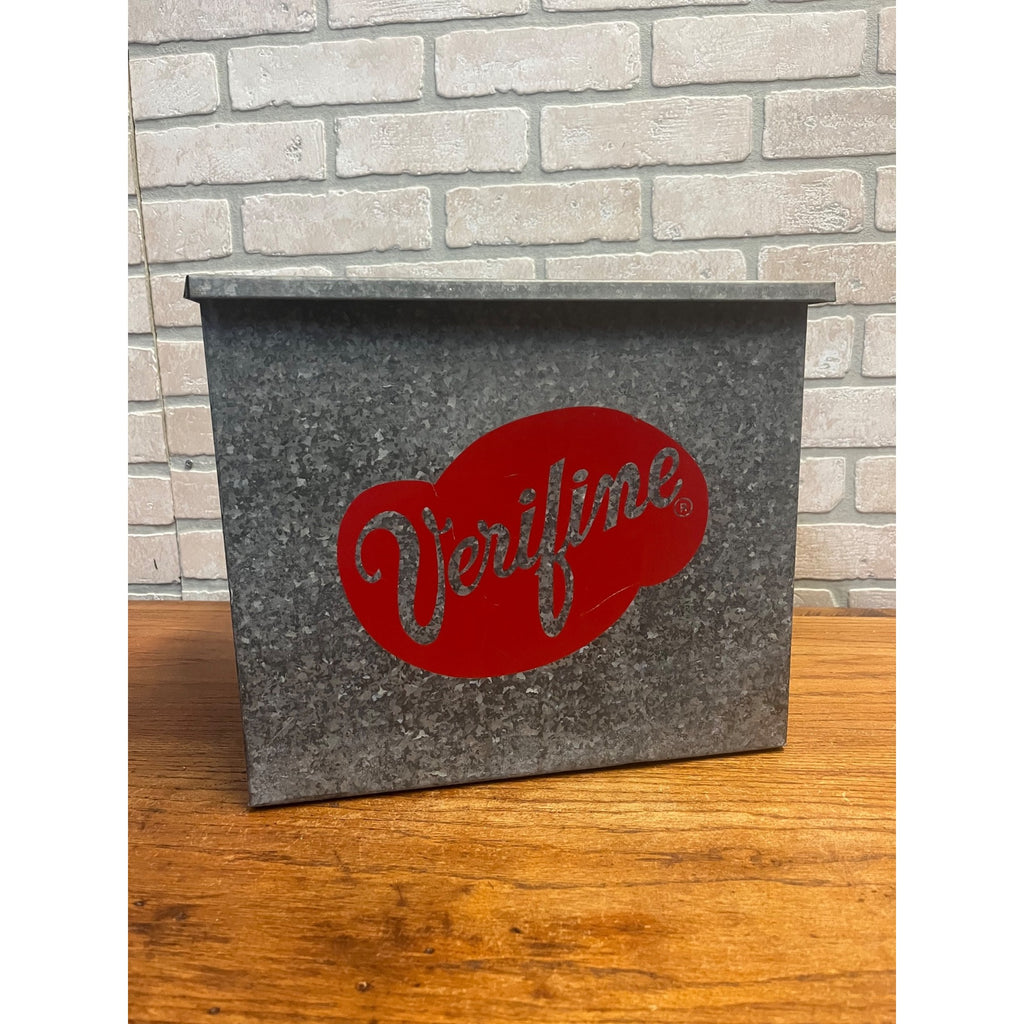 VTG VERIFINE DAIRY GALVANIZED PORCH MILK BOX BOTTLE COOLER WISCONSIN
