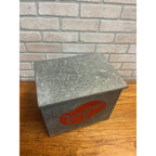 VTG VERIFINE DAIRY GALVANIZED PORCH MILK BOX BOTTLE COOLER WISCONSIN