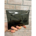 Vintage Bucyrus Erie Shovel Crane Advertising Ashtray Trinket Glass Tray