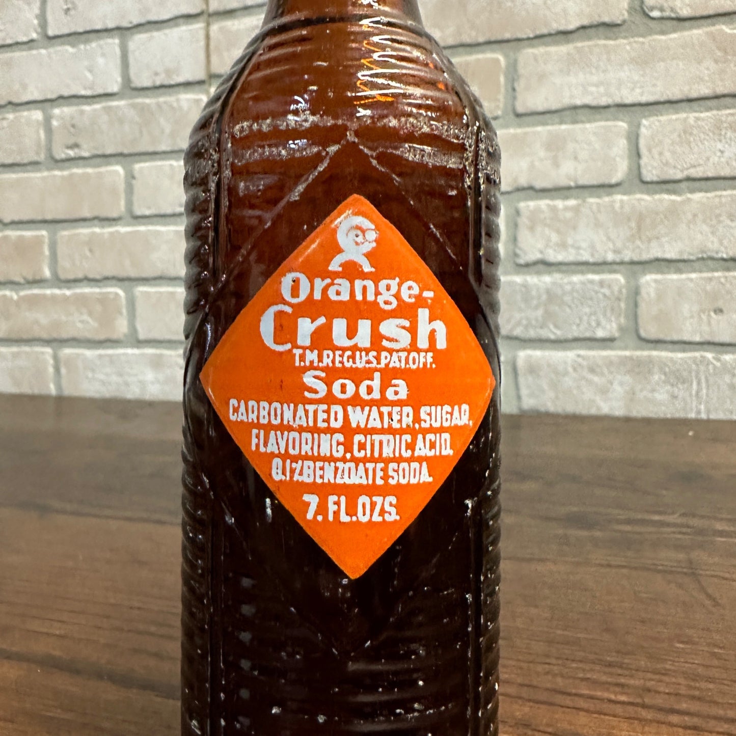 Orange Crush 7 oz ACL Soda Bottle H. O. Wilson Inc Benton Harbor Michigan