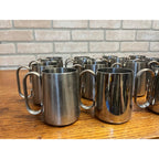Vintage 1960s Old Hall Stainless HALF PINT Tankards Mugs MCM Robert Welch Set 15