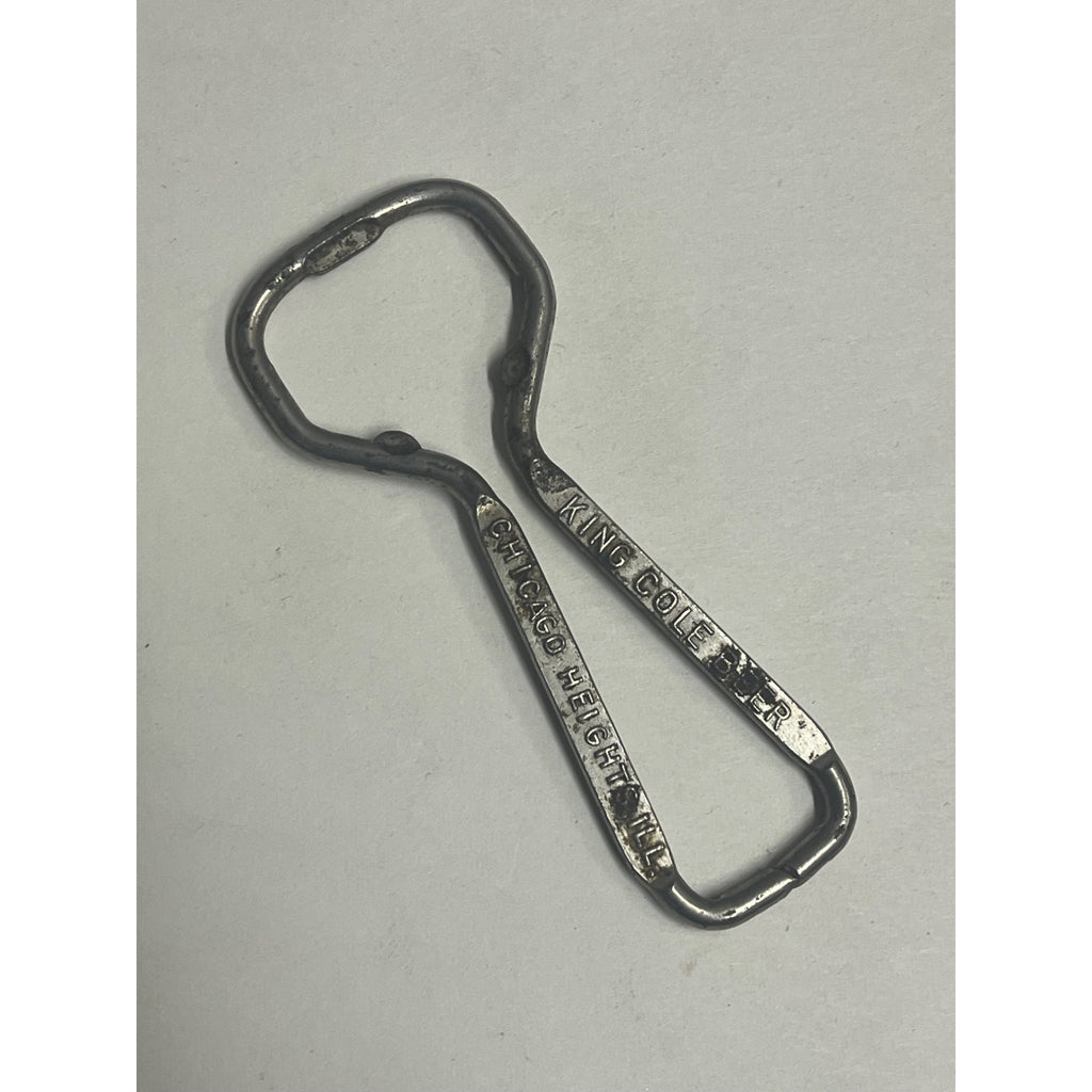 Vintage King Cole Beer Bottle Opener, Chicago Heights, Ill.