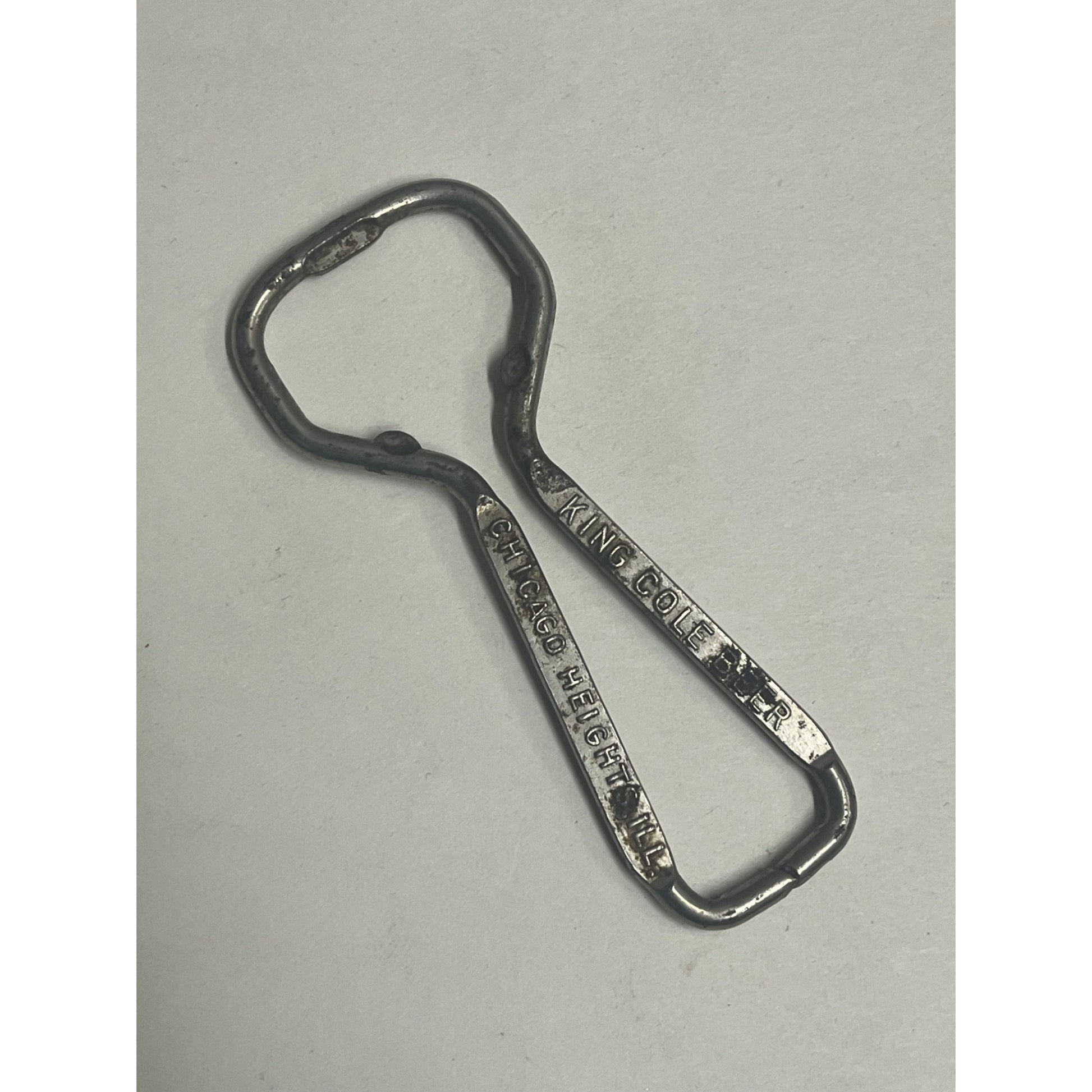 Vintage King Cole Beer Bottle Opener, Chicago Heights, Ill.