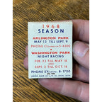 Vintage Matchbook Advertising - Arlington Park Washington Park - World’s Richest Race Sept 7th, 1968