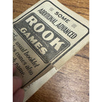 RARE ORIGINAL 1924 PARKER BROTHERS SOME ADDITIONAL ROOK GAMES RULES BOSTON