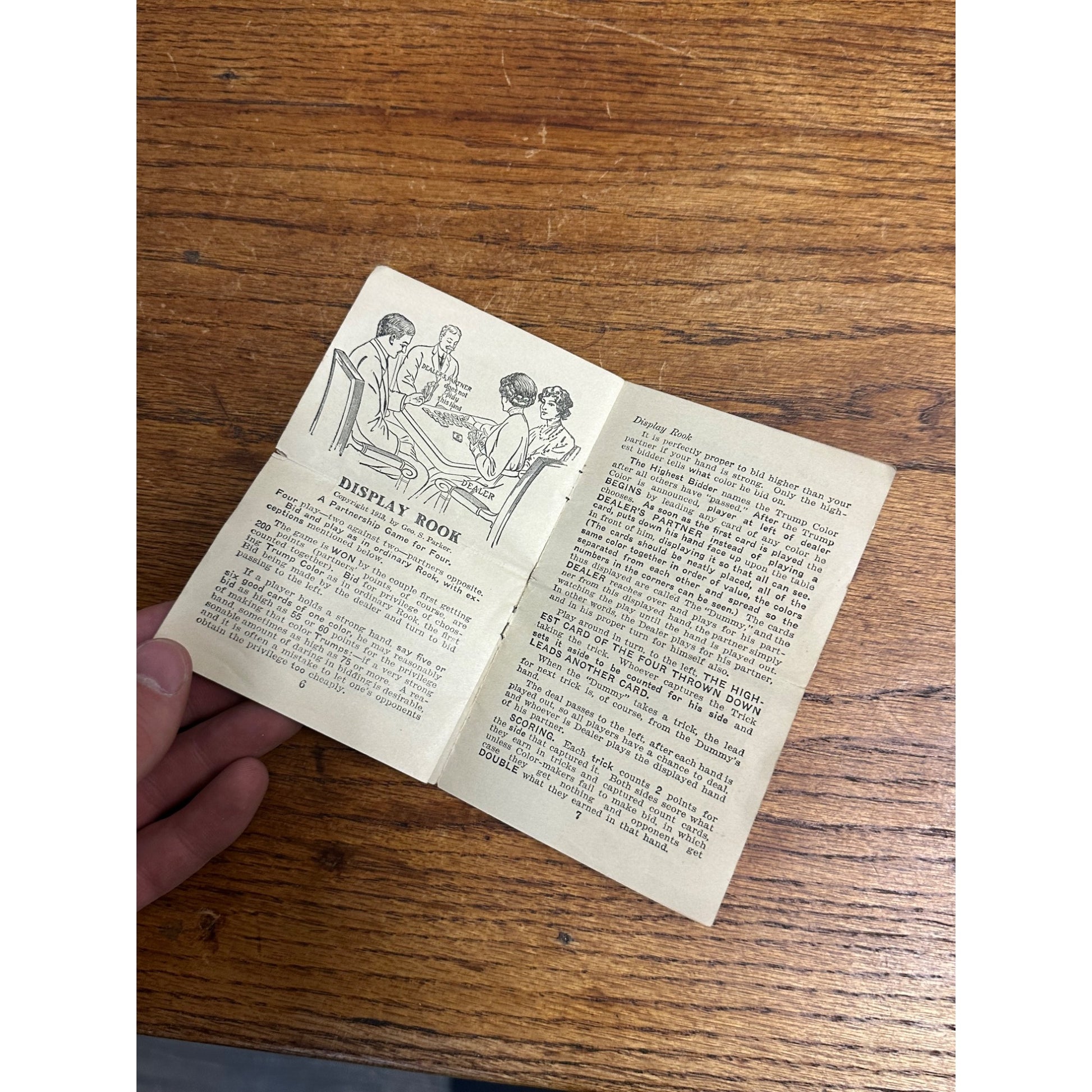 RARE ORIGINAL 1924 PARKER BROTHERS SOME ADDITIONAL ROOK GAMES RULES BOSTON