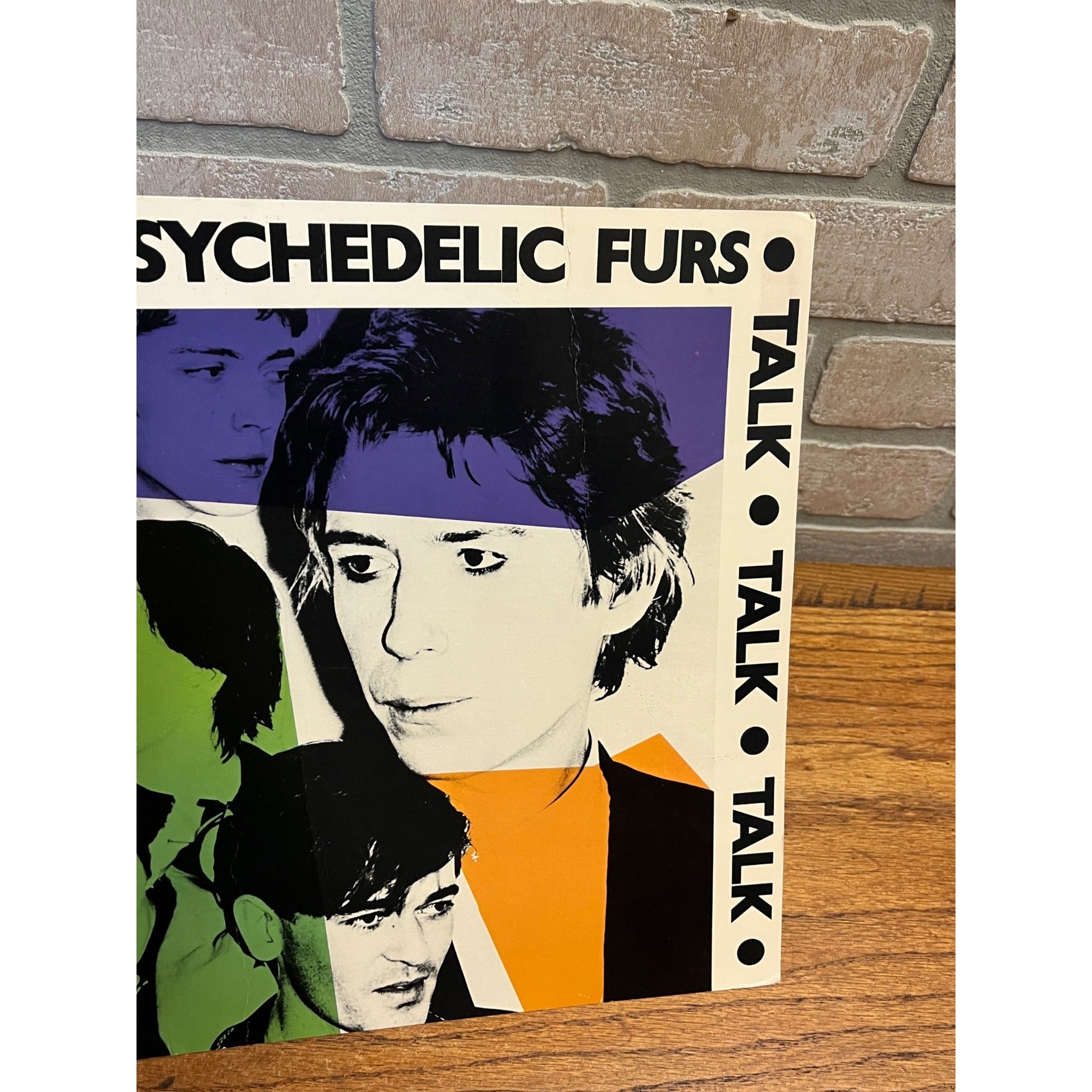 RARE Vintage 1981 Psychedelic Furs Cardboard Poster Store Display Promo Talk Talk Album