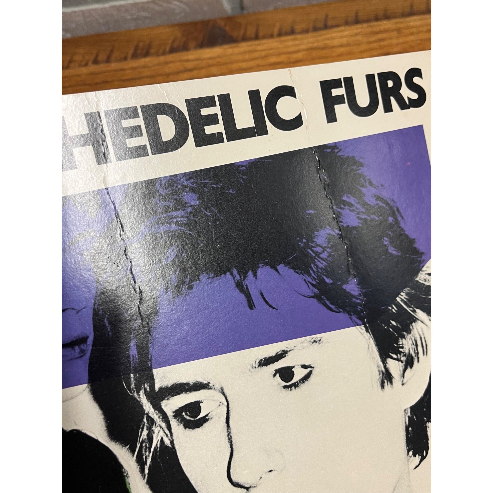 RARE Vintage 1981 Psychedelic Furs Cardboard Poster Store Display Promo Talk Talk Album