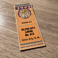 Vintage Silver City New Mexico BPOE Lodge No 413 Advertising Matchbook