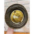 Antique 1900s Brass Ship Oil Lantern National Marine Lamp Co. Maritime + Bracket