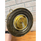 Antique 1900s Brass Ship Oil Lantern National Marine Lamp Co. Maritime + Bracket