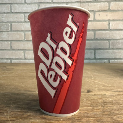 Vintage Dr Pepper Beverages Soda Paper Wax Soda Promotional Cup 5"