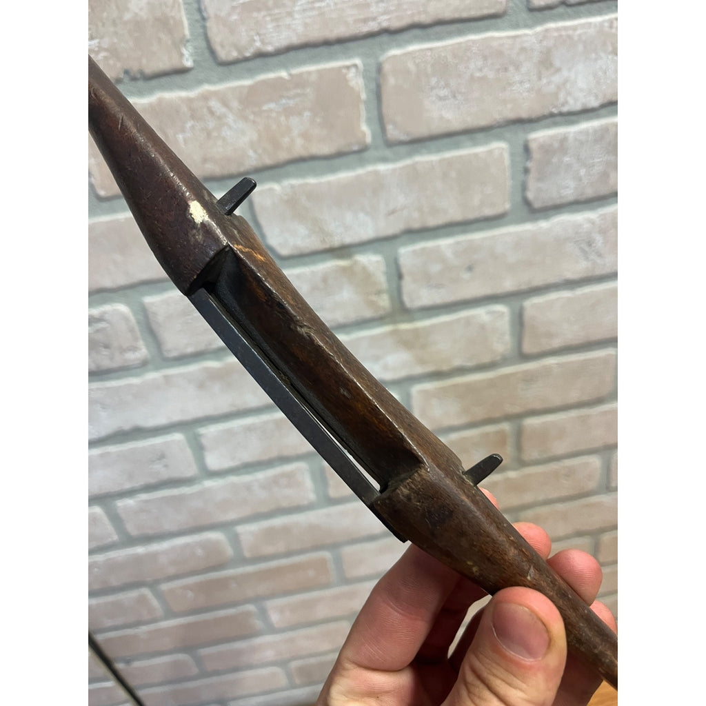 Antique Wooden Spokeshave Woodworking Tool 11" Carpenters