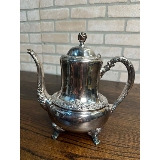 Vintage Oneida Community Silverplate "Ballad" Coffee Tea Server Pot Footed