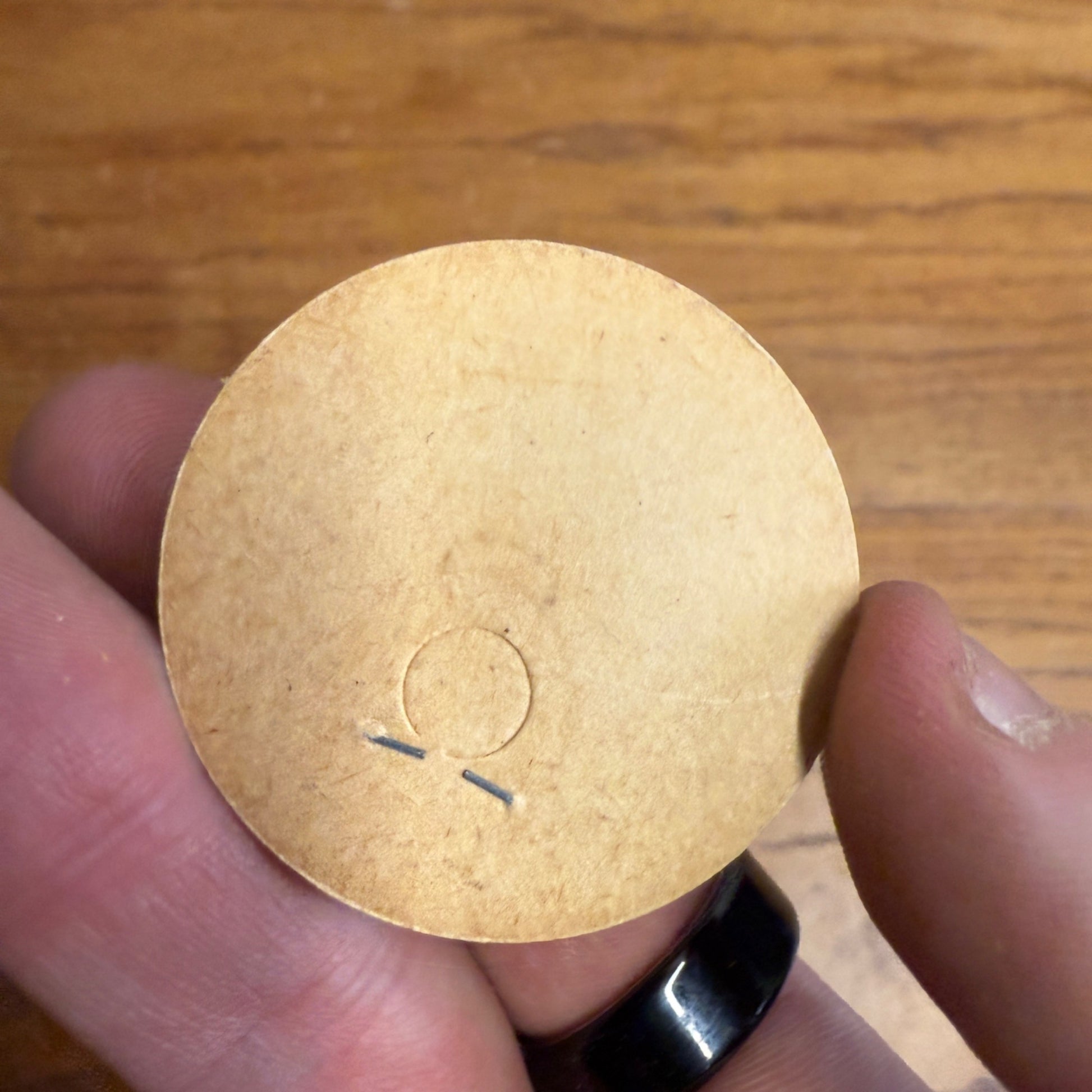 Milk Bottle Cap - Guernsey Dairy Co GDC - Oshkosh, (Wisconsin) Wis WI - Chocolate