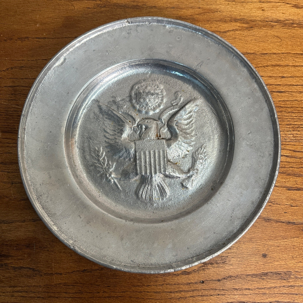 Vintage Wilton Armetale Pewter 12.5" Eagle Wall Plaque Charger