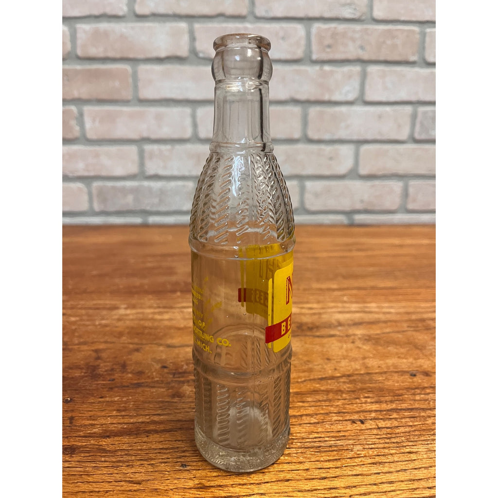 Vintage NEHI Beverages Soda Pop Glass Bottle 7 Fl Oz Menominee, MI