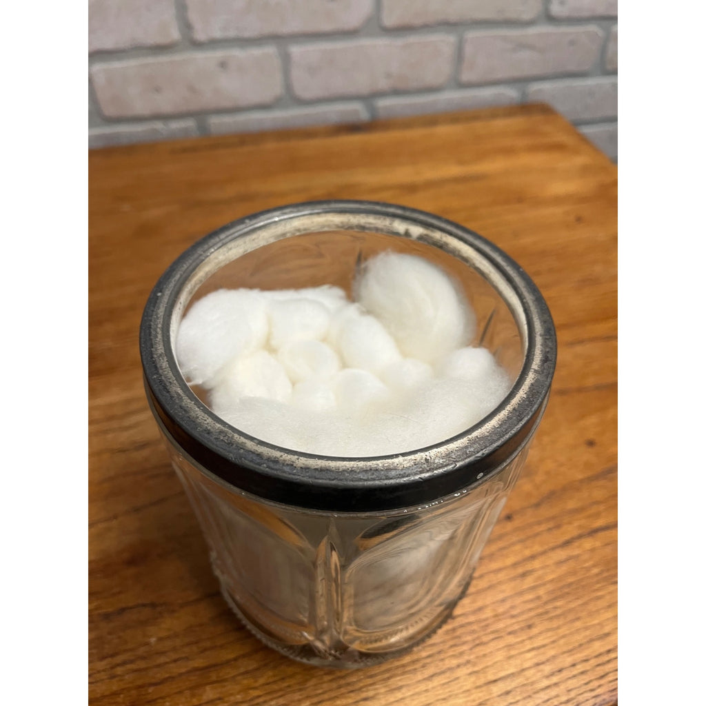 Antique Victorian 1890s Wm. Rogers Cut Glass Lidded Jar Silver Plate #764 Ornate