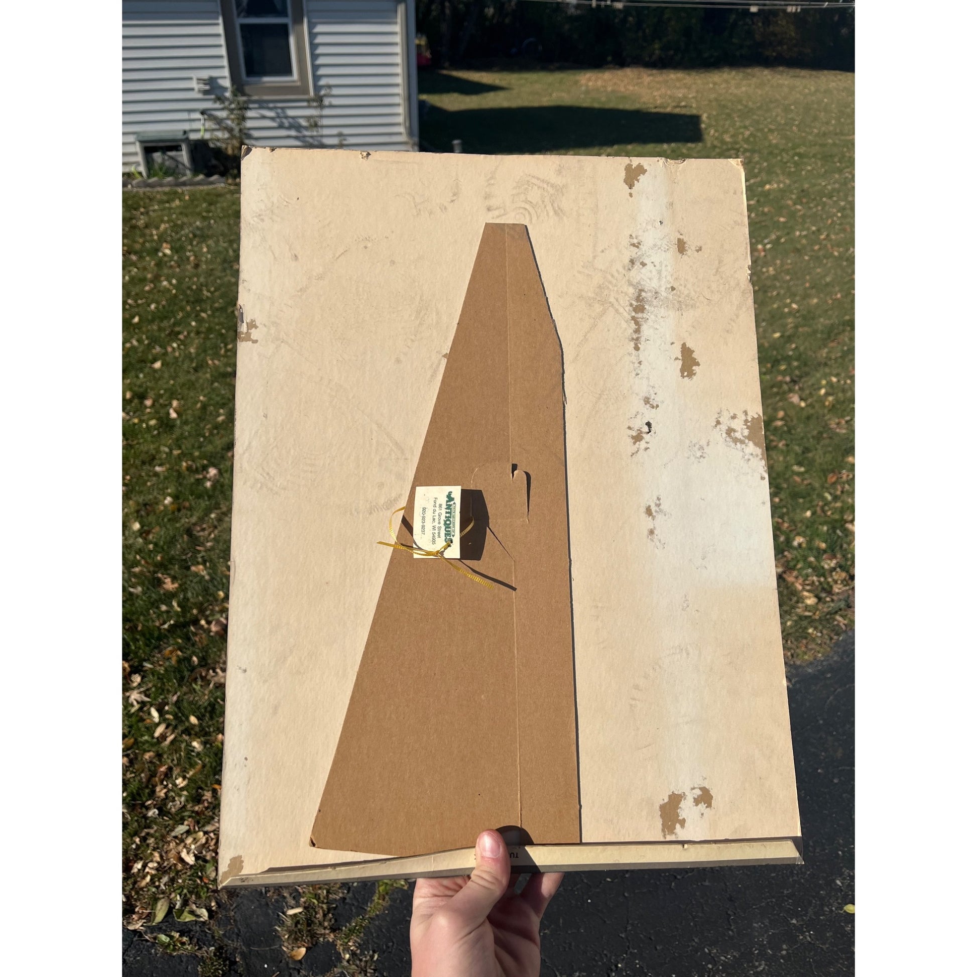 Vintage 1950s Stax Hair Dressing Cardboard Advertising Sign Barber Shop Display