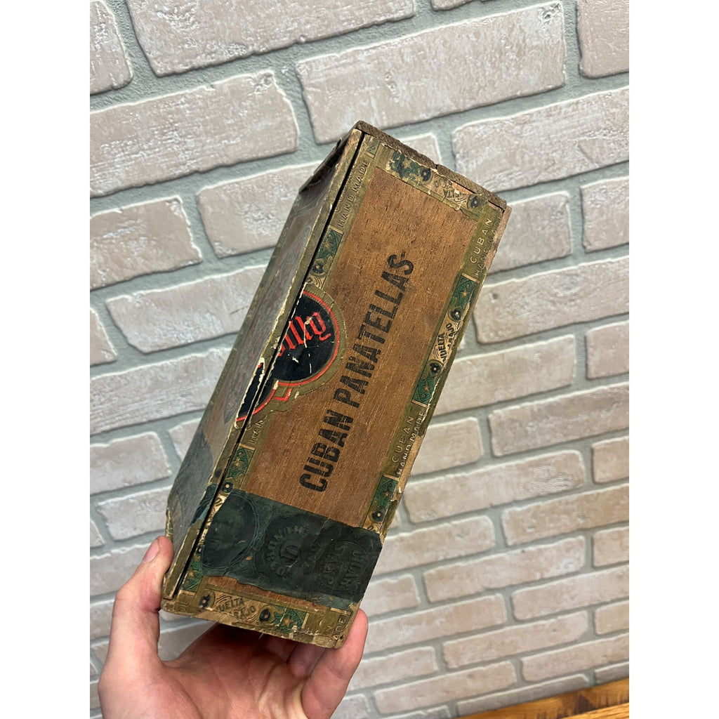 RARE Vintage Piccadilly Cigar Wooden Box Advertising Pennsylvania Store Display