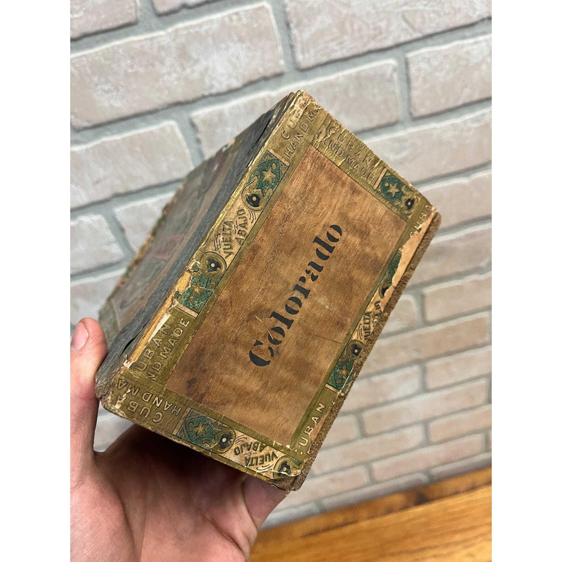 RARE Vintage Piccadilly Cigar Wooden Box Advertising Pennsylvania Store Display