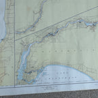 1960 Nautical Map of Lake Winnebago & Fox River Fishing Fond du Lac Wisconsin