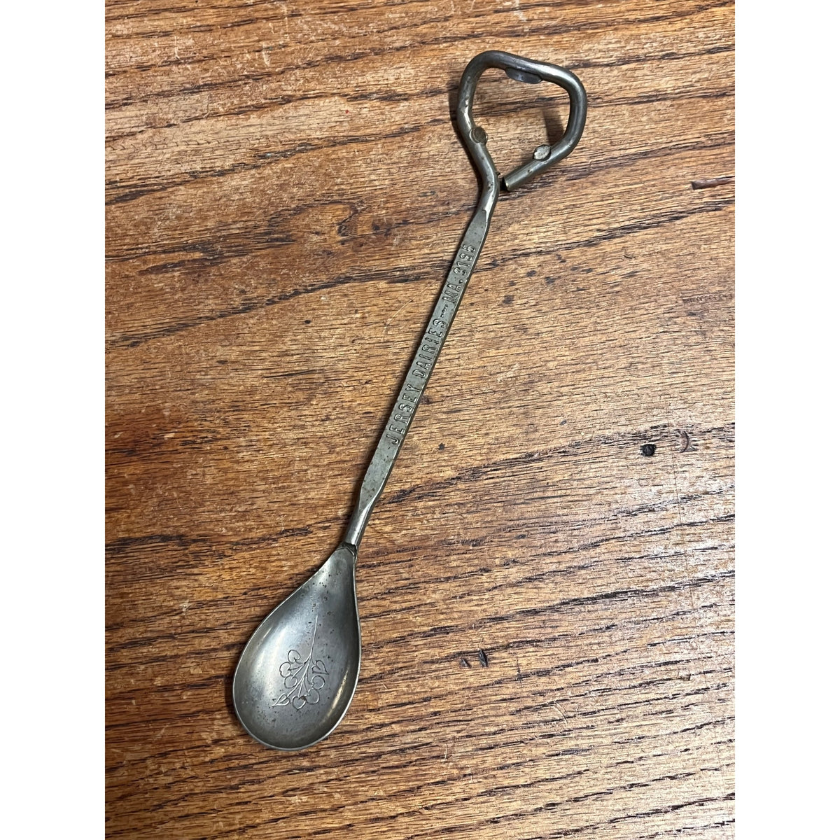 Jersey Dairies Vintage Bottle Opener Spoon, Milwaukee, Wisconsin Dairy Milk
