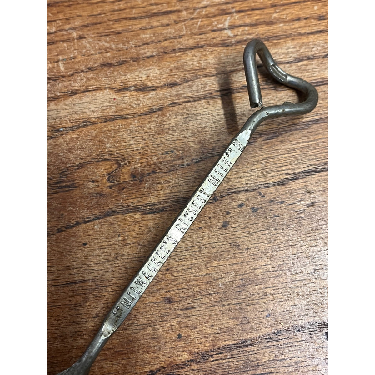 Jersey Dairies Vintage Bottle Opener Spoon, Milwaukee, Wisconsin Dairy Milk