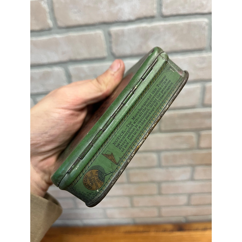 Antique Empty 1900 Lucky Strike Cigarette Tin R.A. Patterson Tobacco Co