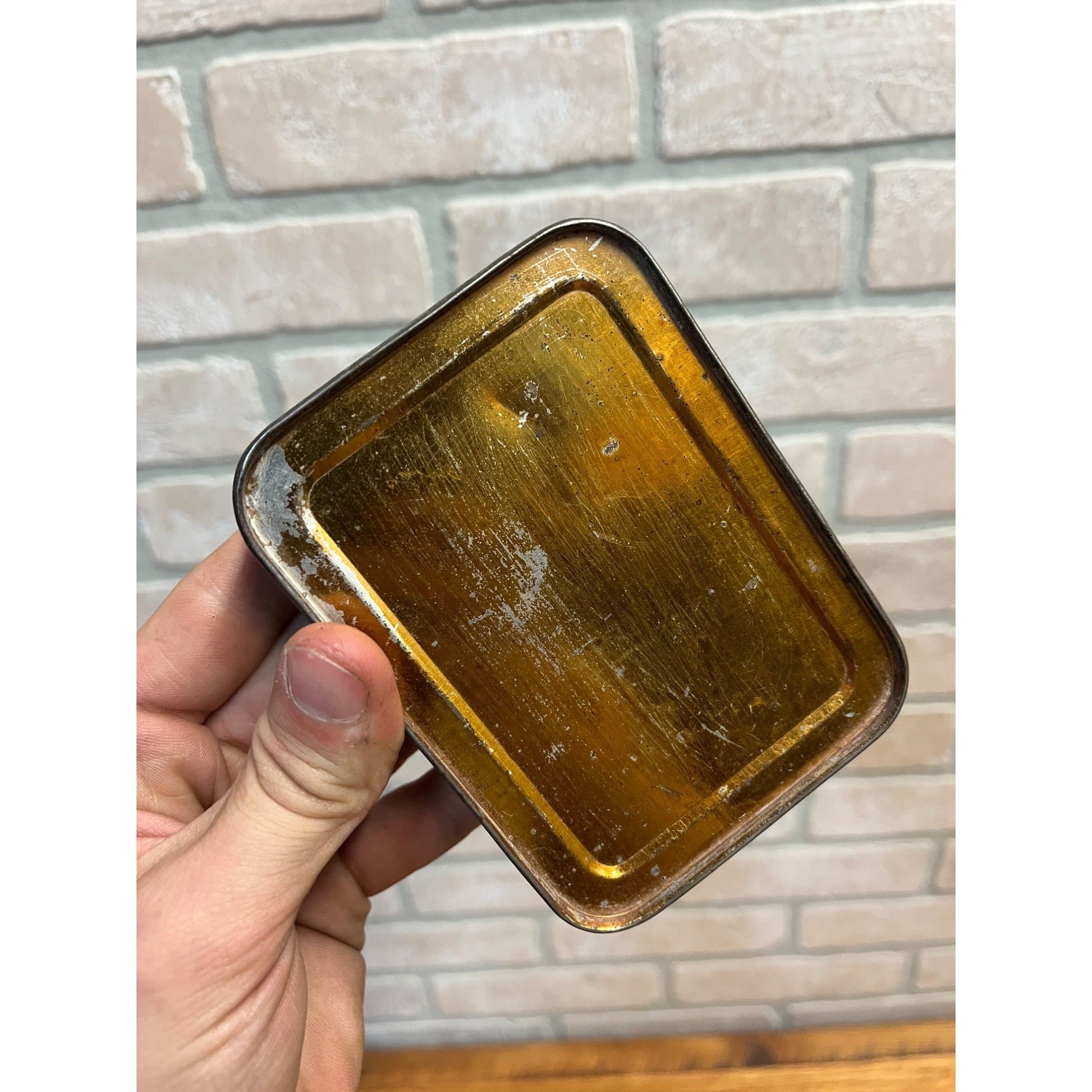 Antique Empty 1900 Lucky Strike Cigarette Tin R.A. Patterson Tobacco Co