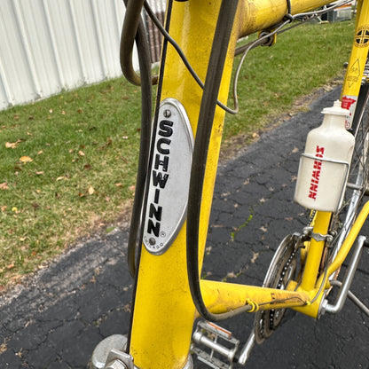 Vintage 1975 Schwinn Continental Men's Bicycle Yellow