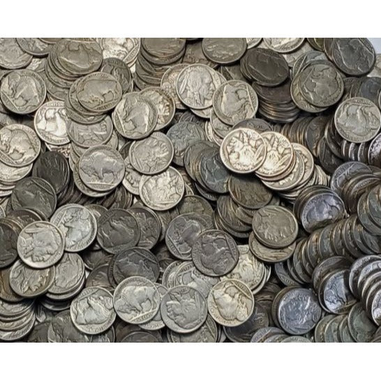 Buffalo Nickels 5 Cent Coin Worn or Common Date Random Selection