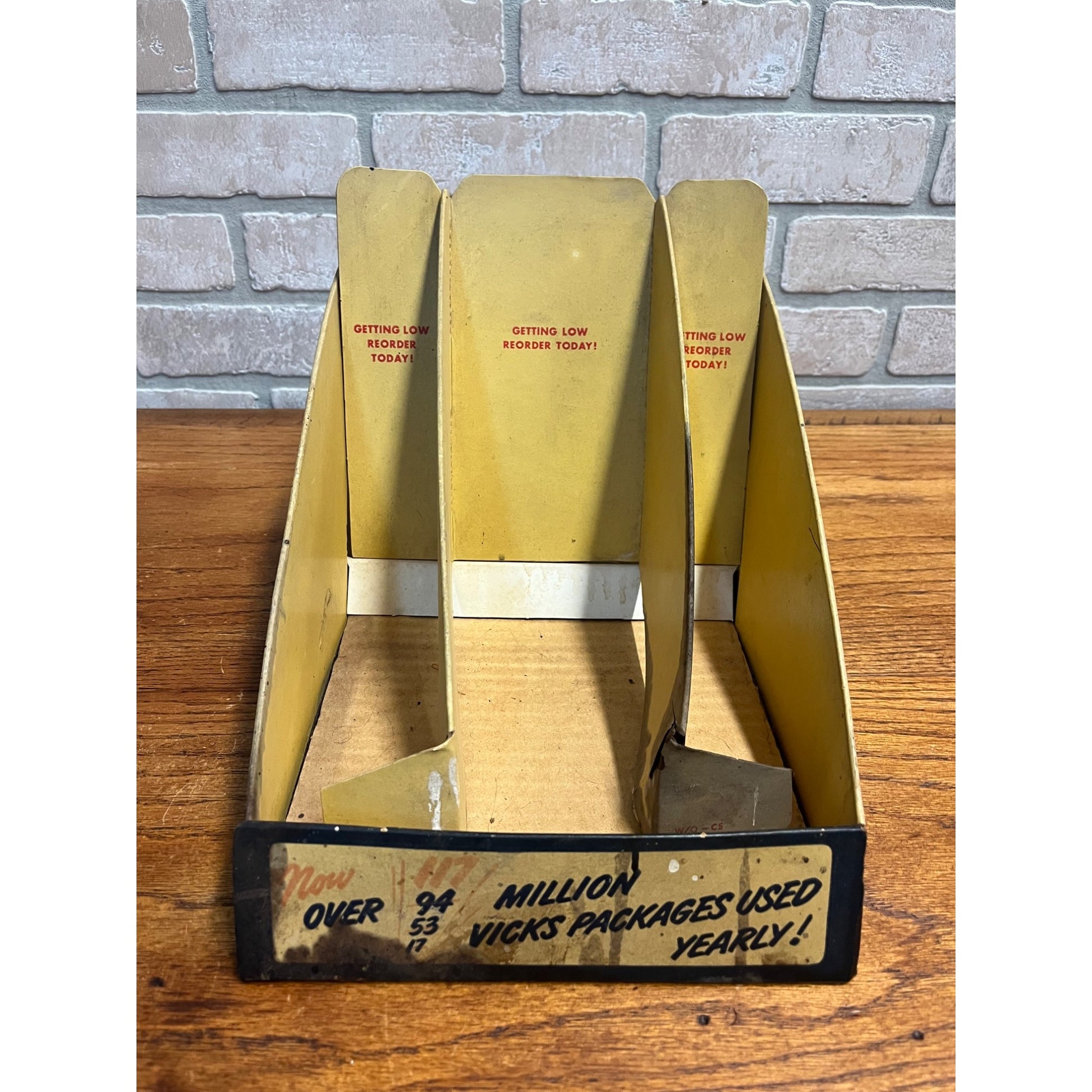 Vintage Vick's VapoRub Medicine Medical Drug Store Display Advertising